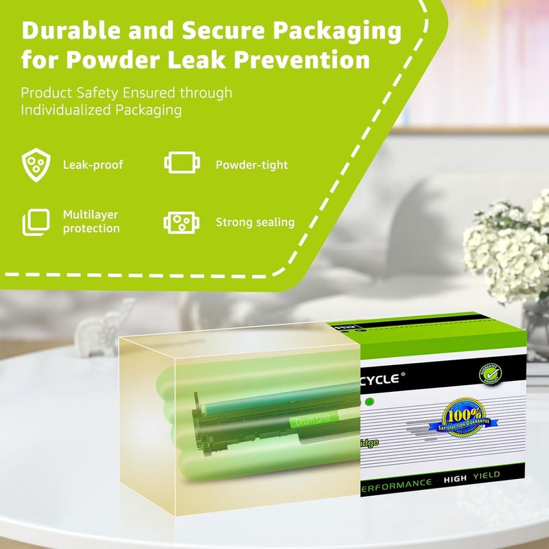 Greencycle 051 CRG051 Compatible Replacement for Canon 051 Drum Unit 2170C001 Drum Kit use for LaserJet Pro MF267dw Drum MF269dw Drum LBP162dw MF264dw LBP160 MF260 Printer(2-Pack) - Image 4